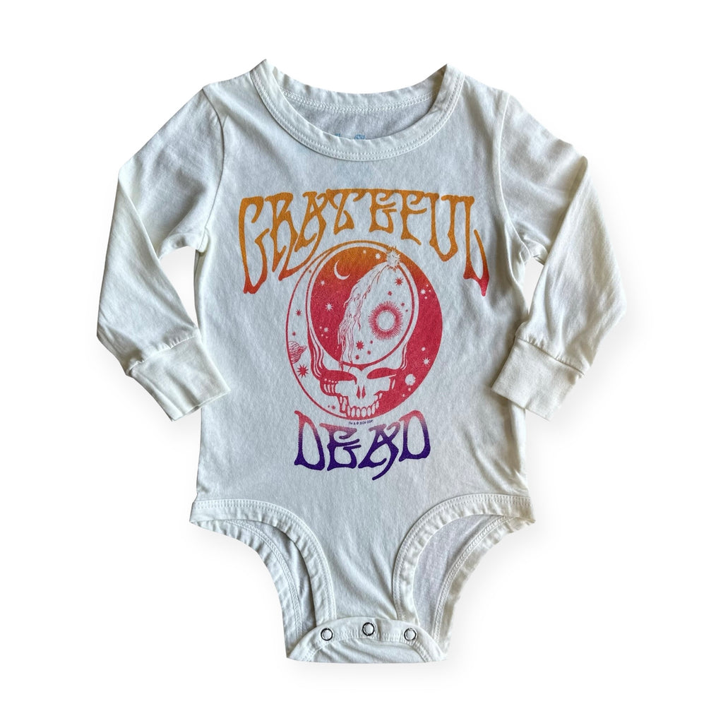 Rowdy Sprout Grateful Dead Sunrise l/s Onesie ~ Vintage White