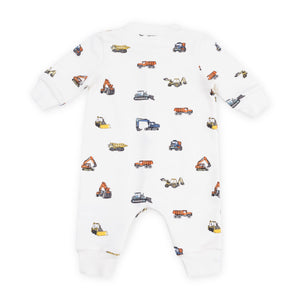 Angel Dear French Terry Romper ~ Construction Vehicles