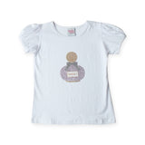 Sparkle Sisters Perfume Bottle Puff Sleeve Tee ~ White