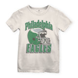 Junk Food Kids Eagles Helmet Tee ~ Vintage White