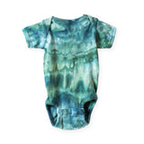 The Wildest Company Ice-Dyed Onesie & Hat Set ~ Blue Lagoon