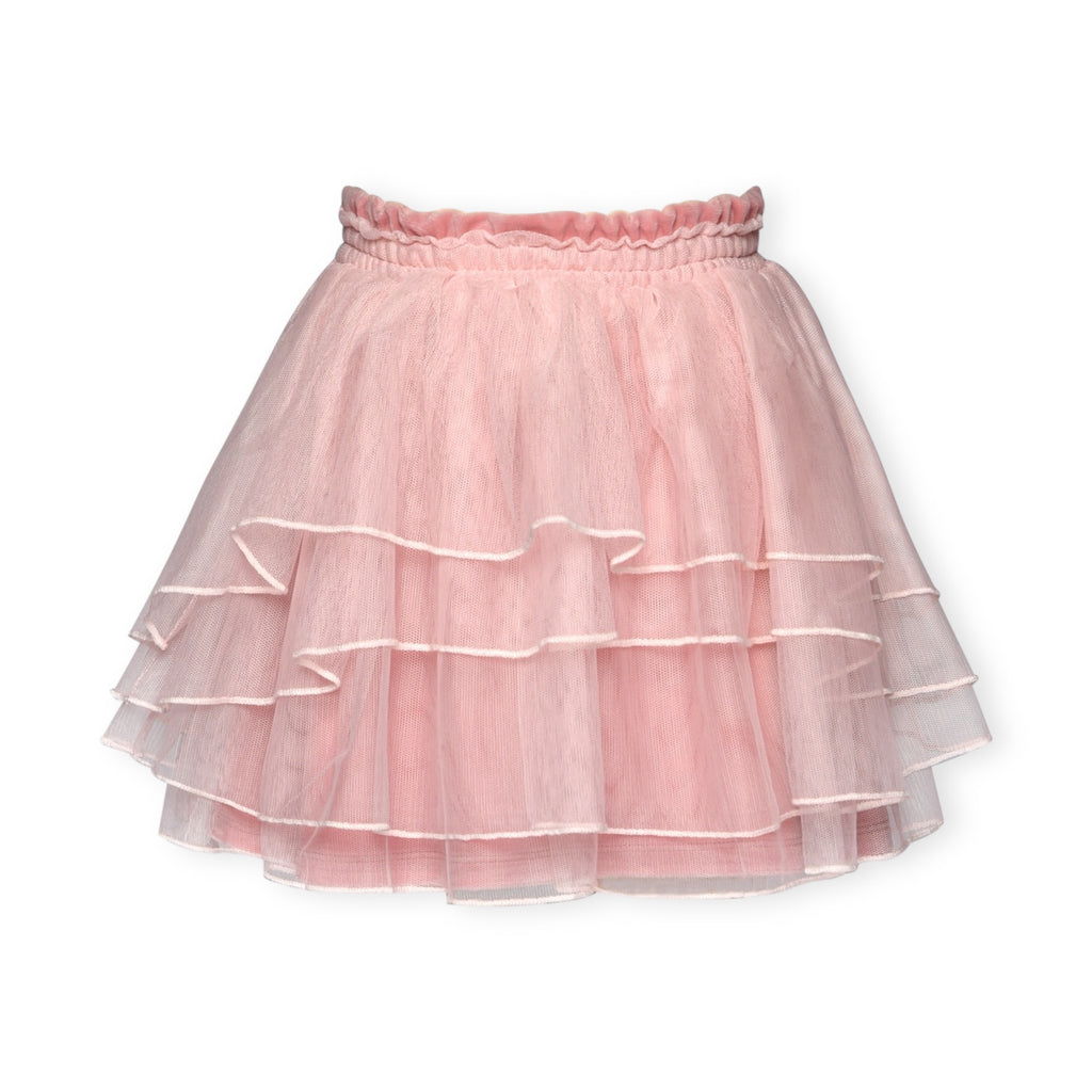 Baby Sara Vintage Ballet Print Sweater & Tiered Mesh Tutu Skirt Set ~ Pink Multi