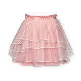 Baby Sara Vintage Ballet Print Sweater & Tiered Mesh Tutu Skirt Set ~ Pink Multi