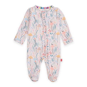 Magnetic Me Modal Ruffle Footie ~ Shroom & Bloom