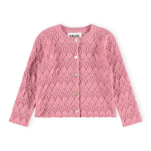 Molo Baby Gio Knit Cardigan ~ Fox Glove