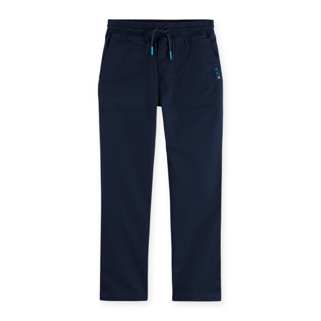 Scotch & Soda Boys Relaxed-Fit Twill Jogger ~ Sky Captain