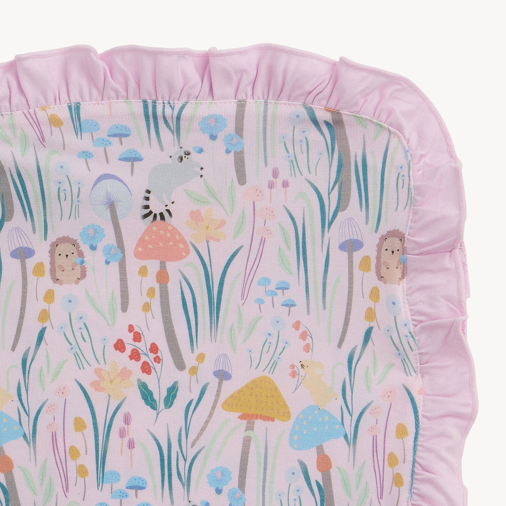 Magnetic Me Modal Ruffle Blanket ~ Shroom & Bloom