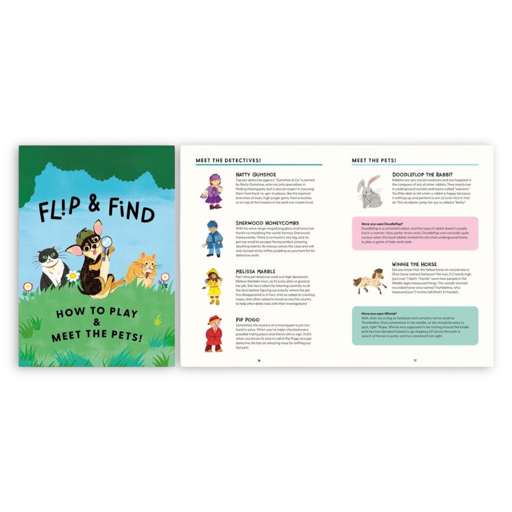 Flip and Find: Pet Detectives Game