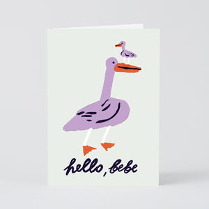 Wrap Hello, Bebe Baby Card