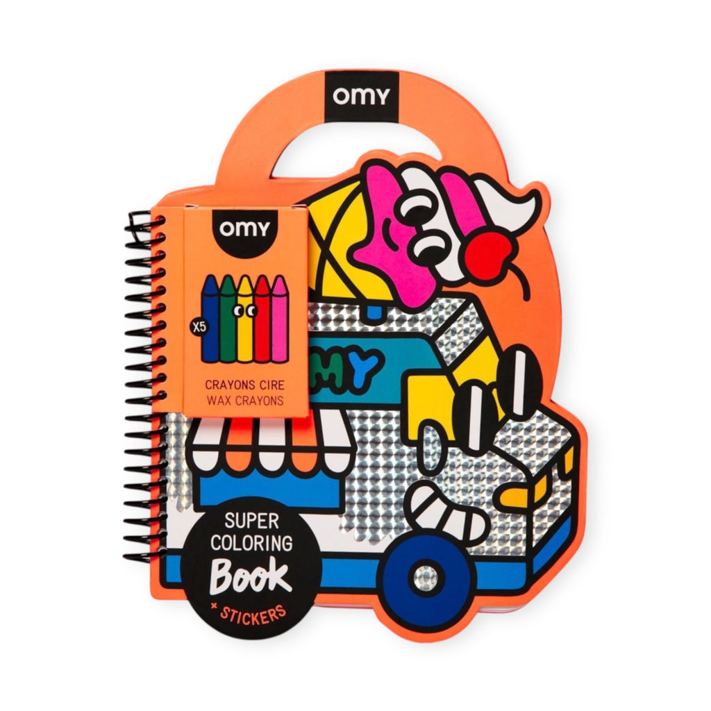 Omy Super Coloring & Sticker Book ~ Yummy Food