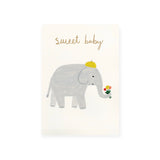 Roger La Borde Sweet New Baby Elephant Petite Card