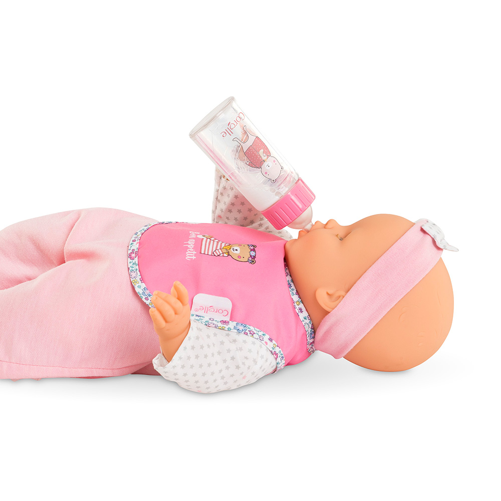 Corolle Bib & Magic Milk Bottle Set