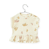 Play Up Baby Printed Jacquard Top & Linen Pants Set ~ Coral/Rose
