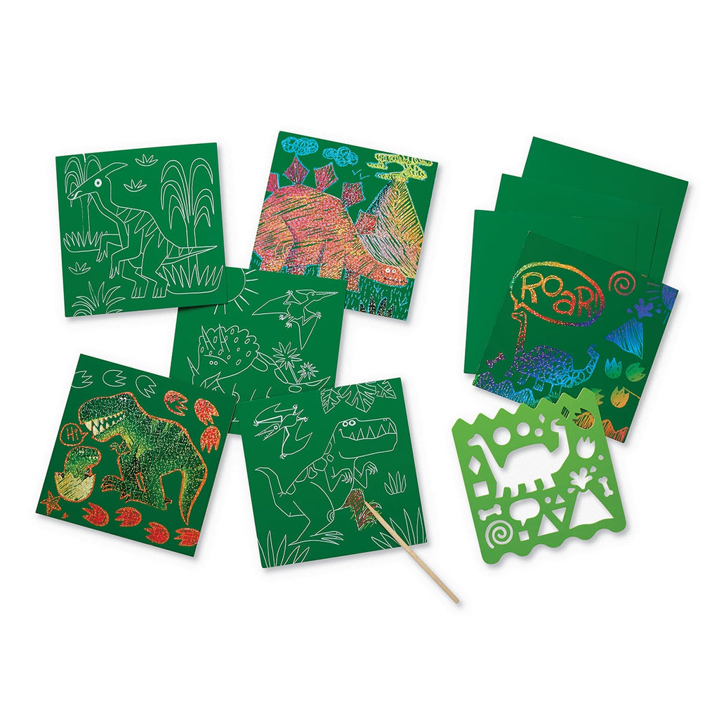 Crocodile Creek Sparkle Scratch Art ~ Dinosaur