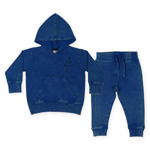 Mish Boys Bolt Enzyme Hoodie & Jogger Set ~ Cobalt