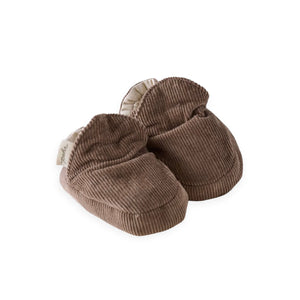 Pehr Corduroy Baby Booties ~ Portobello