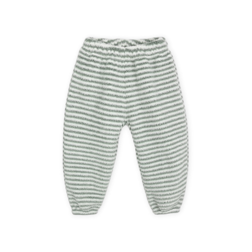 Rylee + Cru Fuzzy Snap Pullover & Relaxed Sweatpants Set ~ Evergreen Stripe