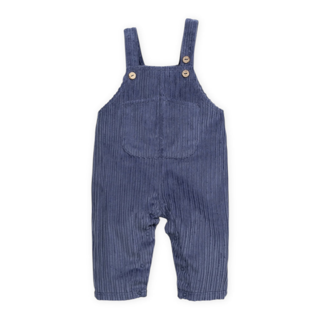 Play Up Baby Growing Roots Print l/s Tee & Corduroy Overalls Set ~ Blueberry