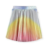 Billieblush Girls Love Graphic l/s T-Shirt & Gradient Pleated Skirt Set ~ Light Pink/Multi