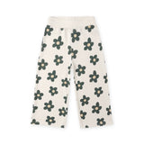 Rylee + Cru Girls Oversized Sweatshirt & Wide Leg Sweatpants Set ~ Daisy/Natural