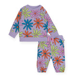 Stella McCartney Baby Lazy Daisy Sweatshirt & Sweatpants Set ~ Purple