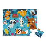 Janod Tactile Puzzle ~ Forest Animals