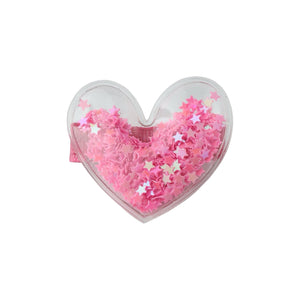 Sparkle Sisters Confetti Heart Hair Clip