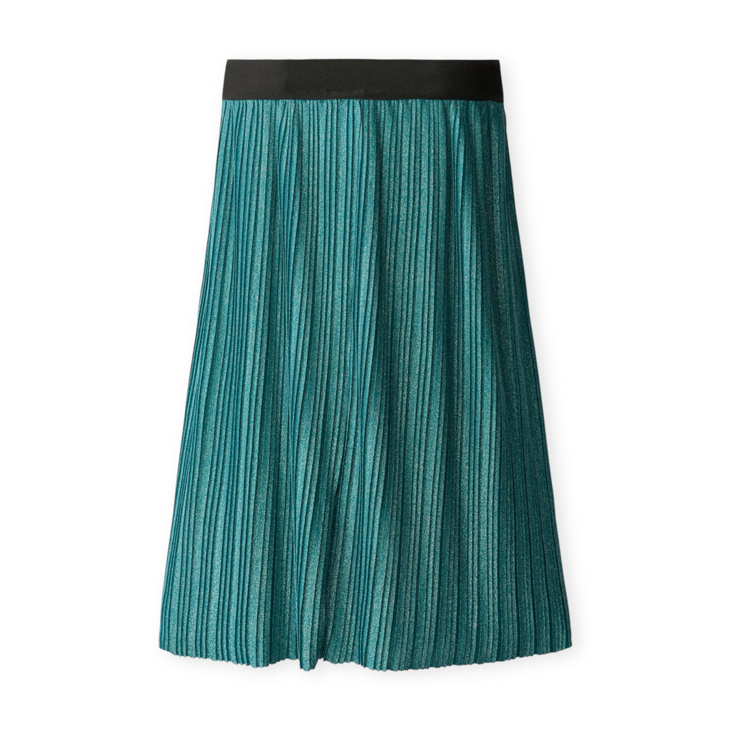 Molo Girls Bailini Pleated Skirt ~ Cosmic Green