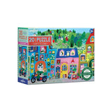 eeBoo Yumi's Village 20 Piece Puzzle