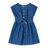 Mayoral Girls Denim Dress ~ Medium Wash