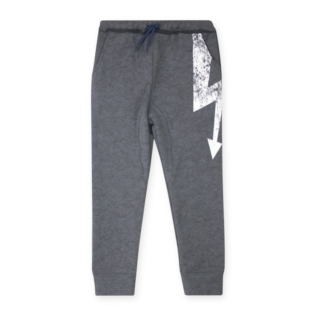 Appaman Boys Striver Zip Hoodie & Sidewalk Sweats Set ~ Washed Grey