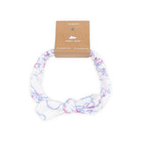 Angel Dear Ribbed Knot Headband ~ Ribbon Floral Fling