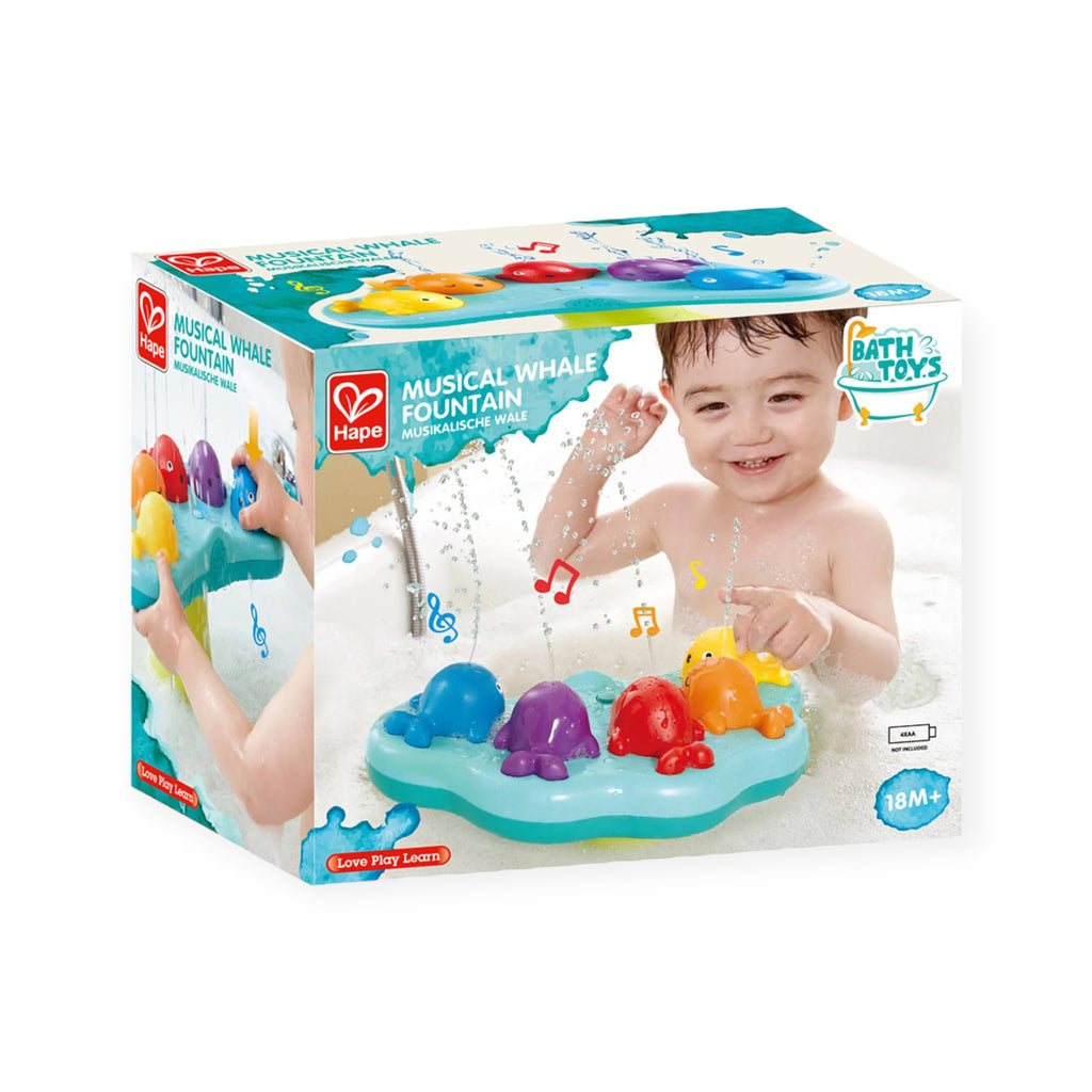Hape Musical Whale Fountain Bath Toy
