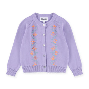 Molo Baby Gilli Knit Cardigan ~ Faded Purple