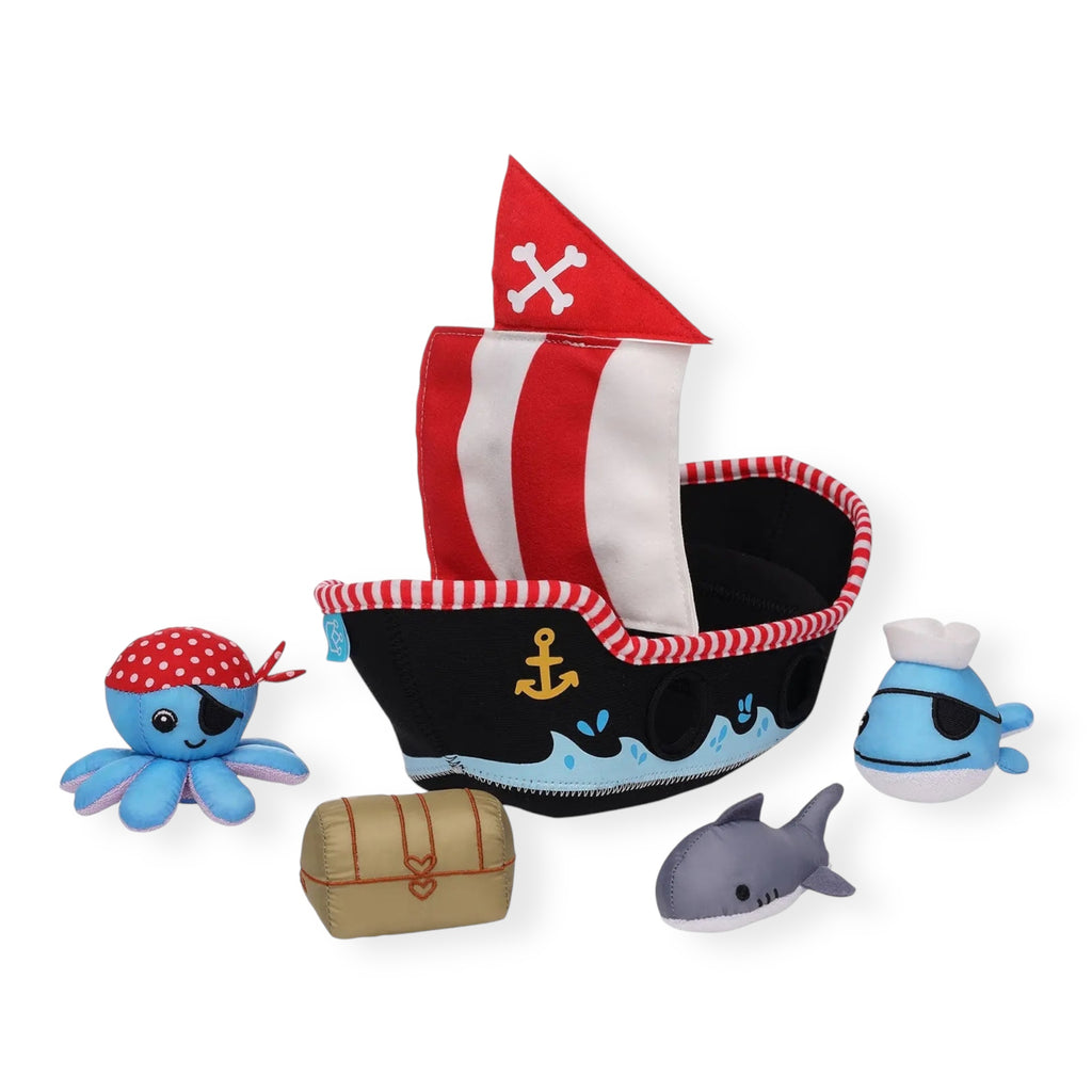 Manhattan Toy Floating Pirate Ship Fill & Spill Bath Toy