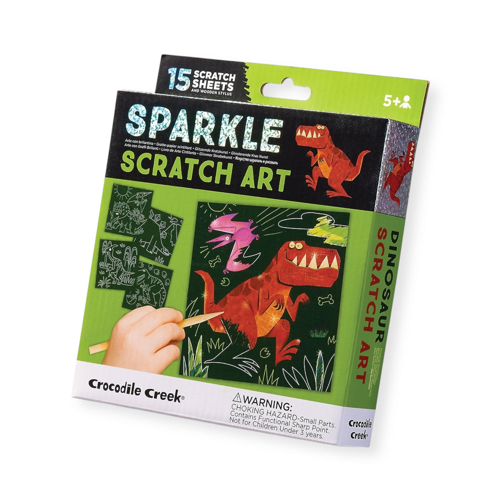 Crocodile Creek Sparkle Scratch Art ~ Dinosaur