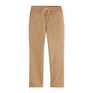 Scotch & Soda Boys Relaxed-fit Twill Jogger ~ Tannin