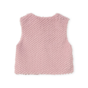 Mayoral Baby Girl Faux Fur Vest ~ Crystal Pink