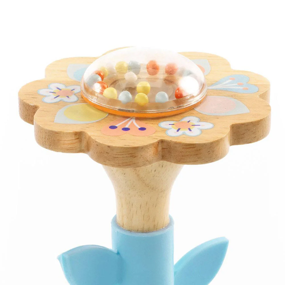 Djeco Baby White BabySwipi Rattle w/ Suction Cup