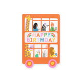 Mifkins Birthday Card ~ Birthday Bus