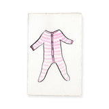 Scribble & Daub Babygro Stripes Card ~ Pink