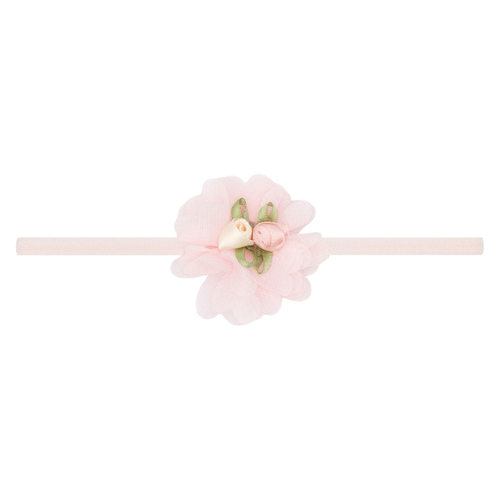 Baby Bling Chiffon Rosebud Skinny Headband