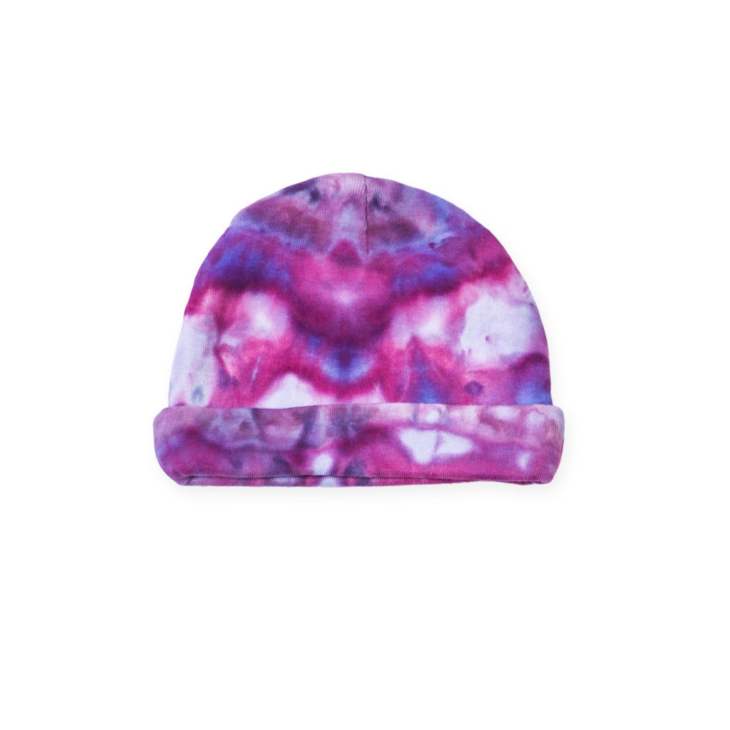 The Wildest Company Ice-Dyed Onesie & Hat Set ~ Ultraviolet