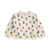 Bobo Choses Baby Game Pawns Print Sweatshirt & Joggers Set ~ White