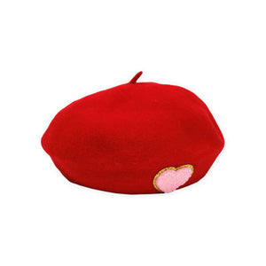 Petite Hailey Heart Beret