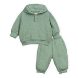 Play Up Baby Jersey Knit Pullover Hoodie & Sweatpants Set ~ Sage