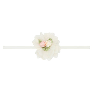Baby Bling Chiffon Rosebud Skinny Headband