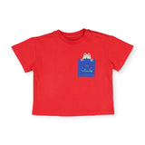 Mayoral Baby Boy T-Shirt & Swim Trunks Set ~ Red/Indigo