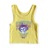 Rowdy Sprout Grateful Dead Ribbed Tank 7-12 ~ Yellow