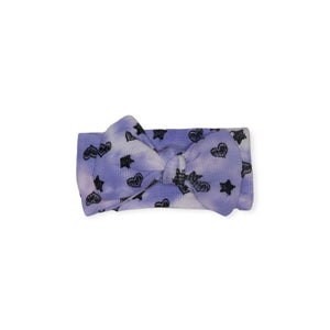 Baby Steps Thermal Headband ~ Scribble Heart Star/Lilac Crush